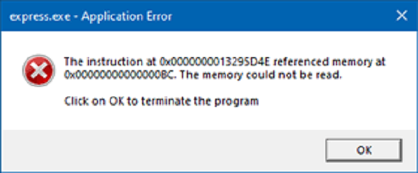 How to fix Express.exe issue